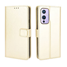 Handytasche Stand Schutzhülle Flip Leder Hülle BY5 für OnePlus 9 5G Gold