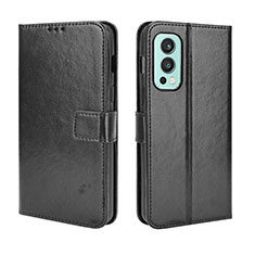 Handytasche Stand Schutzhülle Flip Leder Hülle BY5 für OnePlus Nord 2 5G Schwarz