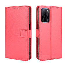 Handytasche Stand Schutzhülle Flip Leder Hülle BY5 für Oppo A55 5G Rot