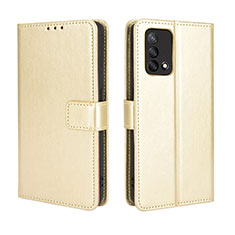 Handytasche Stand Schutzhülle Flip Leder Hülle BY5 für Oppo A74 4G Gold