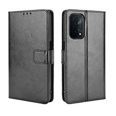 Handytasche Stand Schutzhülle Flip Leder Hülle BY5 für Oppo A93 5G Schwarz