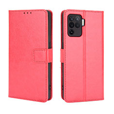 Handytasche Stand Schutzhülle Flip Leder Hülle BY5 für Oppo A94 4G Rot