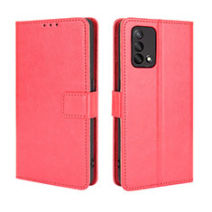 Handytasche Stand Schutzhülle Flip Leder Hülle BY5 für Oppo A95 4G Rot