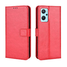 Handytasche Stand Schutzhülle Flip Leder Hülle BY5 für Oppo A96 4G Rot