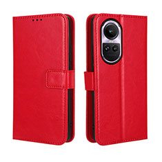 Handytasche Stand Schutzhülle Flip Leder Hülle BY5 für Oppo Reno10 5G Rot