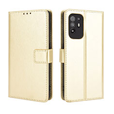 Handytasche Stand Schutzhülle Flip Leder Hülle BY5 für Oppo Reno5 Z 5G Gold