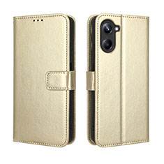 Handytasche Stand Schutzhülle Flip Leder Hülle BY5 für Realme 10 4G Gold