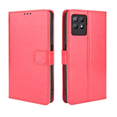 Handytasche Stand Schutzhülle Flip Leder Hülle BY5 für Realme 8i Rot