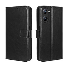 Handytasche Stand Schutzhülle Flip Leder Hülle BY5 für Realme Q5x 5G Schwarz