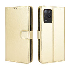 Handytasche Stand Schutzhülle Flip Leder Hülle BY5 für Realme V13 5G Gold