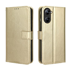 Handytasche Stand Schutzhülle Flip Leder Hülle BY5 für Realme V20 5G Gold