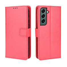 Handytasche Stand Schutzhülle Flip Leder Hülle BY5 für Samsung Galaxy S22 5G Rot