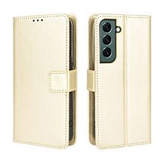 Handytasche Stand Schutzhülle Flip Leder Hülle BY5 für Samsung Galaxy S23 Plus 5G Gold