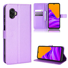 Handytasche Stand Schutzhülle Flip Leder Hülle BY5 für Samsung Galaxy XCover 6 Pro 5G Violett