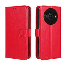 Handytasche Stand Schutzhülle Flip Leder Hülle BY5 für Sharp Aquos R8s Pro Rot