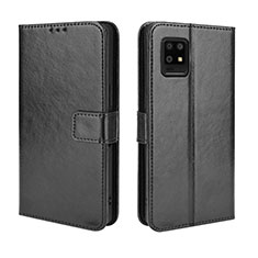 Handytasche Stand Schutzhülle Flip Leder Hülle BY5 für Sharp Aquos Zero6 Schwarz