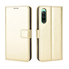 Handytasche Stand Schutzhülle Flip Leder Hülle BY5 für Sony Xperia 10 IV SO-52C Gold