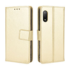 Handytasche Stand Schutzhülle Flip Leder Hülle BY5 für Sony Xperia Ace II Gold