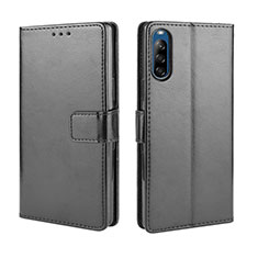 Handytasche Stand Schutzhülle Flip Leder Hülle BY5 für Sony Xperia L4 Schwarz