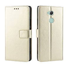 Handytasche Stand Schutzhülle Flip Leder Hülle BY5 für Sony Xperia XA2 Ultra Gold