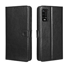 Handytasche Stand Schutzhülle Flip Leder Hülle BY5 für Wiko Power U20 Schwarz