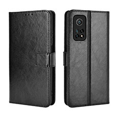 Handytasche Stand Schutzhülle Flip Leder Hülle BY5 für Xiaomi Mi 10T Pro 5G Schwarz