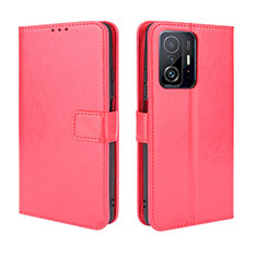 Handytasche Stand Schutzhülle Flip Leder Hülle BY5 für Xiaomi Mi 11T 5G Rot