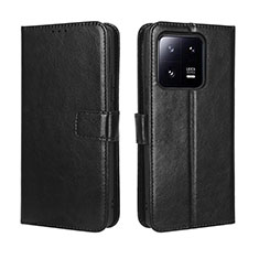 Handytasche Stand Schutzhülle Flip Leder Hülle BY5 für Xiaomi Mi 13 Pro 5G Schwarz