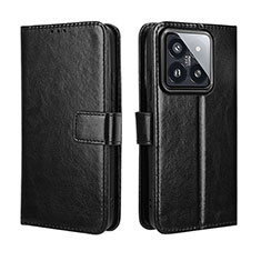 Handytasche Stand Schutzhülle Flip Leder Hülle BY5 für Xiaomi Mi 14 5G Schwarz