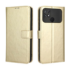 Handytasche Stand Schutzhülle Flip Leder Hülle BY5 für Xiaomi Poco C40 Gold