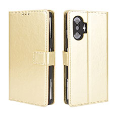 Handytasche Stand Schutzhülle Flip Leder Hülle BY5 für Xiaomi Poco F3 GT 5G Gold