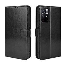 Handytasche Stand Schutzhülle Flip Leder Hülle BY5 für Xiaomi Poco M4 Pro 5G Schwarz