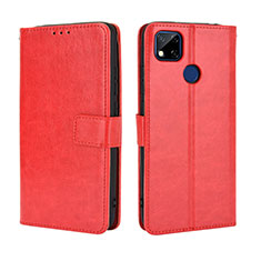Handytasche Stand Schutzhülle Flip Leder Hülle BY5 für Xiaomi Redmi 9 India Rot