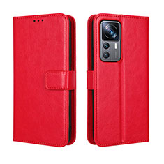 Handytasche Stand Schutzhülle Flip Leder Hülle BY5 für Xiaomi Redmi K50 Ultra 5G Rot