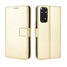 Handytasche Stand Schutzhülle Flip Leder Hülle BY5 für Xiaomi Redmi Note 11 4G (2022) Gold