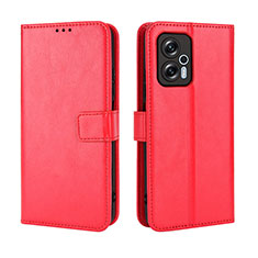 Handytasche Stand Schutzhülle Flip Leder Hülle BY5 für Xiaomi Redmi Note 11T Pro 5G Rot