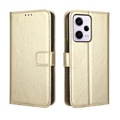 Handytasche Stand Schutzhülle Flip Leder Hülle BY5 für Xiaomi Redmi Note 12 Explorer Gold