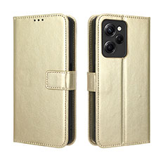 Handytasche Stand Schutzhülle Flip Leder Hülle BY5 für Xiaomi Redmi Note 12 Pro Speed 5G Gold