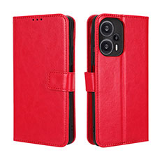 Handytasche Stand Schutzhülle Flip Leder Hülle BY5 für Xiaomi Redmi Note 12 Turbo 5G Rot