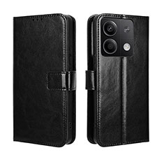 Handytasche Stand Schutzhülle Flip Leder Hülle BY5 für Xiaomi Redmi Note 13 5G Schwarz