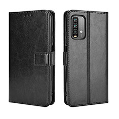 Handytasche Stand Schutzhülle Flip Leder Hülle BY5 für Xiaomi Redmi Note 9 4G Schwarz