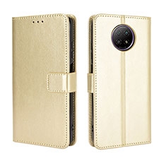 Handytasche Stand Schutzhülle Flip Leder Hülle BY5 für Xiaomi Redmi Note 9T 5G Gold