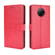 Handytasche Stand Schutzhülle Flip Leder Hülle BY5 für Xiaomi Redmi Note 9T 5G Rot