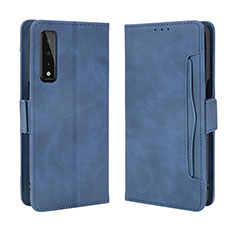 Handytasche Stand Schutzhülle Flip Leder Hülle BY6 für LG Stylo 7 Blau