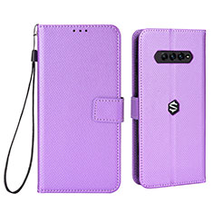 Handytasche Stand Schutzhülle Flip Leder Hülle BY6 für Xiaomi Black Shark 4 5G Violett