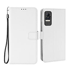 Handytasche Stand Schutzhülle Flip Leder Hülle BY6 für Xiaomi Civi 1S 5G Weiß