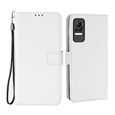 Handytasche Stand Schutzhülle Flip Leder Hülle BY6 für Xiaomi Civi 5G Weiß