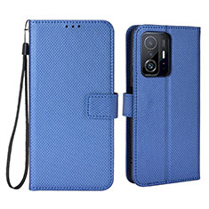 Handytasche Stand Schutzhülle Flip Leder Hülle BY6 für Xiaomi Mi 11T Pro 5G Blau