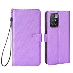 Handytasche Stand Schutzhülle Flip Leder Hülle BY6 für Xiaomi Redmi 10 4G Violett