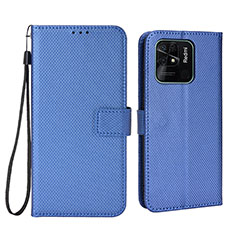 Handytasche Stand Schutzhülle Flip Leder Hülle BY6 für Xiaomi Redmi 10 India Blau